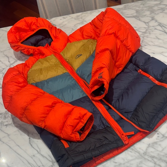 L.L. Bean Dark Blue and Bright Orange Jacket